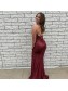 Mermaid Spaghetti Straps Sparkle Sequin Prom Dress Formal Evening Gowns 901409