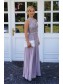 A-Line Chiffon and Lace Prom Dress Formal Evening Gowns 901423