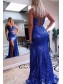 Elegant Two Pieces Sequin Prom Dress Formal Evening Gowns 901426