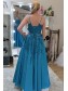 A-Line Spaghetti Straps Lace Prom Dress Formal Evening Gowns 901435