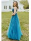 A-Line Lace Long Spaghetti Straps Prom Dress Formal Evening Gowns 901443