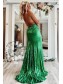 Elegant Long Silver Sequin Prom Dress Formal Evening Gowns 901447