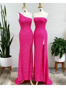 Long Simple Sequin Prom Dress Formal Evening Gowns 901448