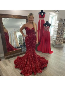 Mermaid Sequin Long Prom Dress Formal Evening Gowns 901454 Mermaid Sequin Long Prom Dress Formal Evening Gowns 901454