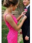Elegant Mermaid Spaghetti Straps Lace Prom Dress Formal Evening Gowns 901455
