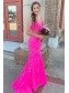 Elegant Mermaid Two Pieces Lace Prom Dress Formal Evening Gowns 901456