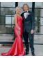Mermaid Spaghetti Straps Long Prom Dress Formal Evening Gowns 901462