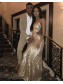 Long Mermaid Sequin Prom Dress Formal Evening Gowns 901463