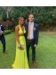 Long Yellow Two Pieces Prom Dress Formal Evening Gowns 901467