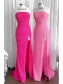 Sheath Strapless Long Prom Dress Formal Evening Gowns 901472