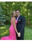 Long Pink Lace Prom Dress Formal Evening Gowns 901473