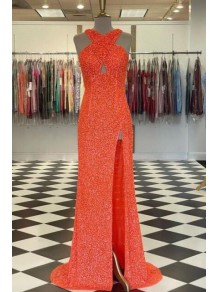Long Sequin Prom Dress Formal Evening Gowns 901483