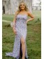Elegant Strapless Sequin Prom Dress Formal Evening Gowns 901484