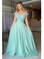 Long Royal Blue Lace Prom Dress Formal Evening Gowns 901486