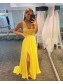 Long Yellow Chiffon Beaded Prom Dress Formal Evening Gowns 901520 Long Yellow Chiffon Beaded Prom Dress Formal Evening Gowns 901520