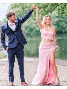 Long Pink Two Pieces Prom Dresses Formal Evening Gowns 901540 Long Pink Two Pieces Prom Dresses Formal Evening Gowns 901540