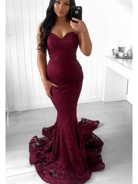 Mermaid Grape Lace Long Prom Dresses Formal Evening Gowns 901555 Mermaid Grape Lace Long Prom Dresses Formal Evening Gowns 901555