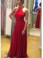 Long Red Chiffon Beaded Prom Dresses Formal Evening Gowns 901556 Long Red Chiffon Beaded Prom Dresses Formal Evening Gowns 901556