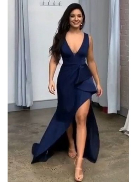 Sheath V Neck Long Prom Dresses Formal Evening Gowns 901559 Sheath V Neck Long Prom Dresses Formal Evening Gowns 901559