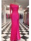 Long Green One Shoulder Sequin Prom Dresses Formal Evening Gowns 901581