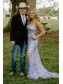 Elegant Sequin Strapless Long Prom Dresses Formal Evening Gowns 901584
