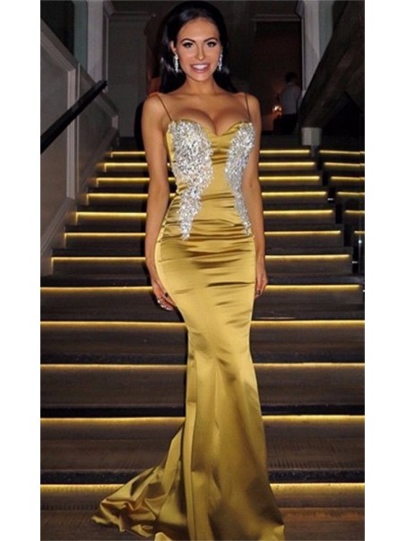 Mermaid Spaghetti Straps Lace Prom Dresses Formal Evening Gowns 901598 Mermaid Spaghetti Straps Lace Prom Dresses Formal Evening Gowns 901598