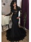 Long Black Mermaid Lace Prom Dresses Formal Evening Gowns 901603 Long Black Mermaid Lace Prom Dresses Formal Evening Gowns 901603