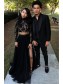 Long Black Two Pieces Lace Tulle Prom Dresses Formal Evening Gowns 901605 Long Black Two Pieces Lace Tulle Prom Dresses Formal Evening Gowns 901605