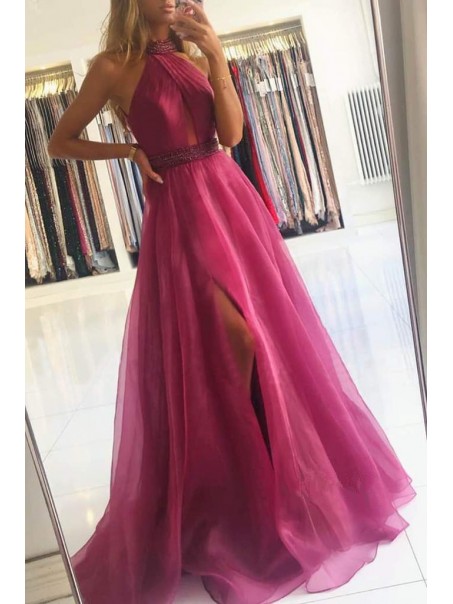 A-Line Beaded Long Prom Dresses Formal Evening Gowns 901613 A-Line Beaded Long Prom Dresses Formal Evening Gowns 901613