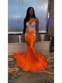 Mermaid Beaded Lace Prom Dresses Formal Evening Gowns 901626