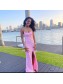 Long Pink Sequin Prom Dresses Formal Evening Gowns 901632