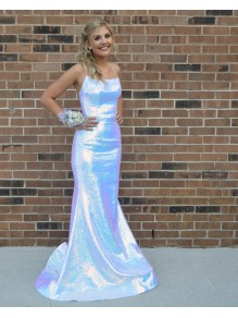 Mermaid Sparkle Long Prom Dresses Formal Evening Gowns 901634