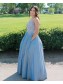 A-Line Beaded Lace Long Prom Dresses Formal Evening Gowns 901640 A-Line Beaded Lace Long Prom Dresses Formal Evening Gowns 901640