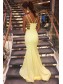 Long Yellow Mermaid Beaded Prom Dresses Formal Evening Gowns 901646 Long Yellow Mermaid Beaded Prom Dresses Formal Evening Gowns 901646
