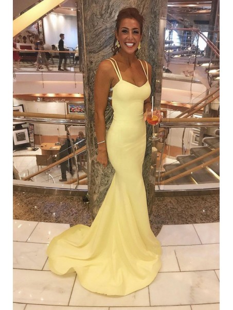 Long Yellow Mermaid Beaded Prom Dresses Formal Evening Gowns 901646 Long Yellow Mermaid Beaded Prom Dresses Formal Evening Gowns 901646