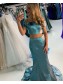 Mermaid Sparkle Two Pieces Prom Dresses Formal Evening Gowns 901648