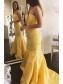 Long Yellow Mermaid Strapless Prom Dresses Formal Evening Gowns 901675 Long Yellow Mermaid Strapless Prom Dresses Formal Evening Gowns 901675