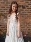 A-Line Lace Long Prom Dresses Formal Evening Gowns 901681