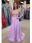 A-Line Lace and Chiffon Lilac Prom Dresses Formal Evening Gowns 901682 A-Line Lace and Chiffon Lilac Prom Dresses Formal Evening Gowns 901682