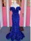 Long Red Sequin Off the Shoulder Prom Dresses Formal Evening Gowns 901689 Long Red Sequin Off the Shoulder Prom Dresses Formal Evening Gowns 901689