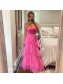 Long Pink Prom Dresses Formal Evening Gowns 901693