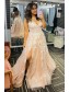 A-Line Lace V Neck Prom Dresses Formal Evening Gowns 901713 A-Line Lace V Neck Prom Dresses Formal Evening Gowns 901713