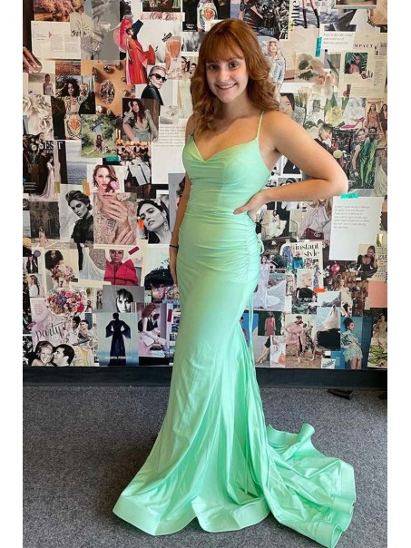 Elegant Mermaid Long Prom Dresses Formal Evening Gowns 901723