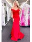 Long Red Mermaid Off the Shoulder Prom Dresses Formal Evening Gowns 901725 Long Red Mermaid Off the Shoulder Prom Dresses Formal Evening Gowns 901725