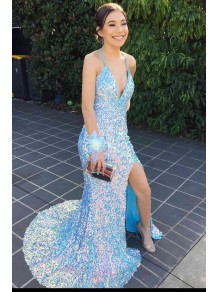 Mermaid Sparkle Sequin Long Prom Dresses Formal Evening Gowns 901727 Mermaid Sparkle Sequin Long Prom Dresses Formal Evening Gowns 901727