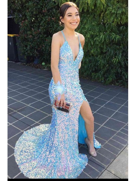 Mermaid Sparkle Sequin Long Prom Dresses Formal Evening Gowns 901727 Mermaid Sparkle Sequin Long Prom Dresses Formal Evening Gowns 901727