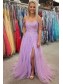 Long Lilac Lace and Tulle Prom Dresses Formal Evening Gowns 901731 Long Lilac Lace and Tulle Prom Dresses Formal Evening Gowns 901731
