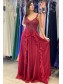 Long Red Lace and Chiffon Prom Dresses Formal Evening Gowns 901734 Long Red Lace and Chiffon Prom Dresses Formal Evening Gowns 901734