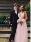 A-Line Long Pink Tulle Prom Dresses Formal Evening Gowns 901755 A-Line Long Pink Tulle Prom Dresses Formal Evening Gowns 901755