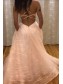 A-Line Long Sparkle Tulle Prom Dresses Formal Evening Gowns 901756